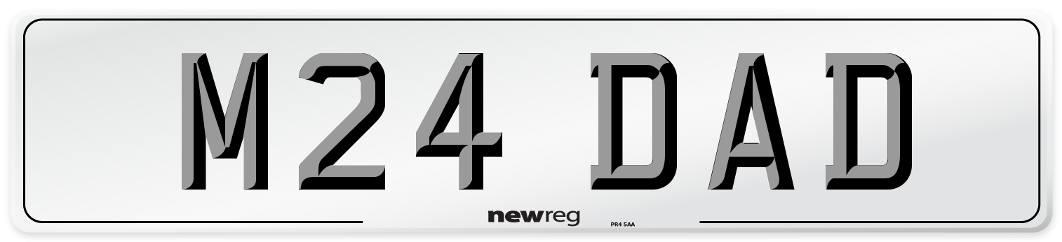 M24 DAD Front Number Plate