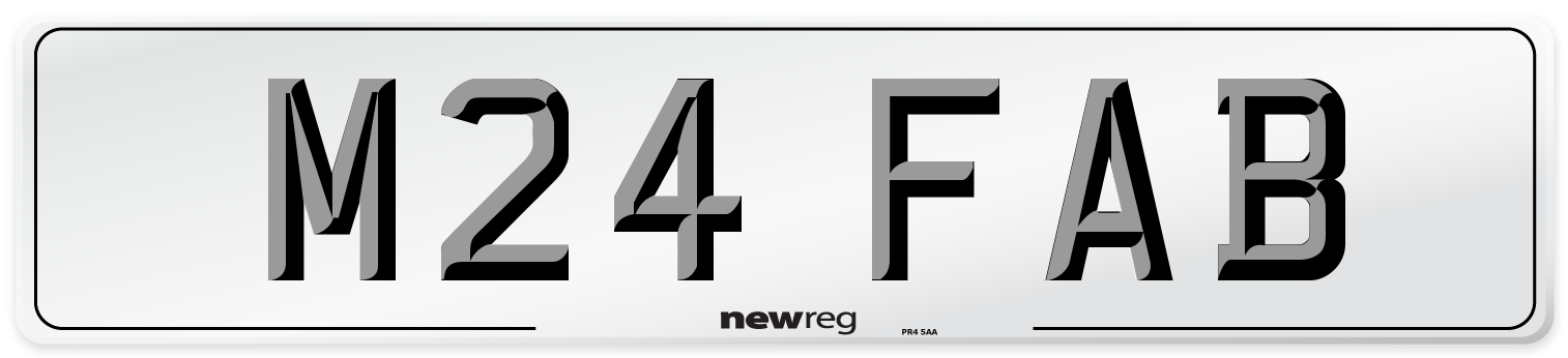 M24 FAB Front Number Plate