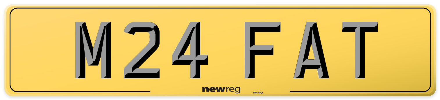 M24 FAT Rear Number Plate