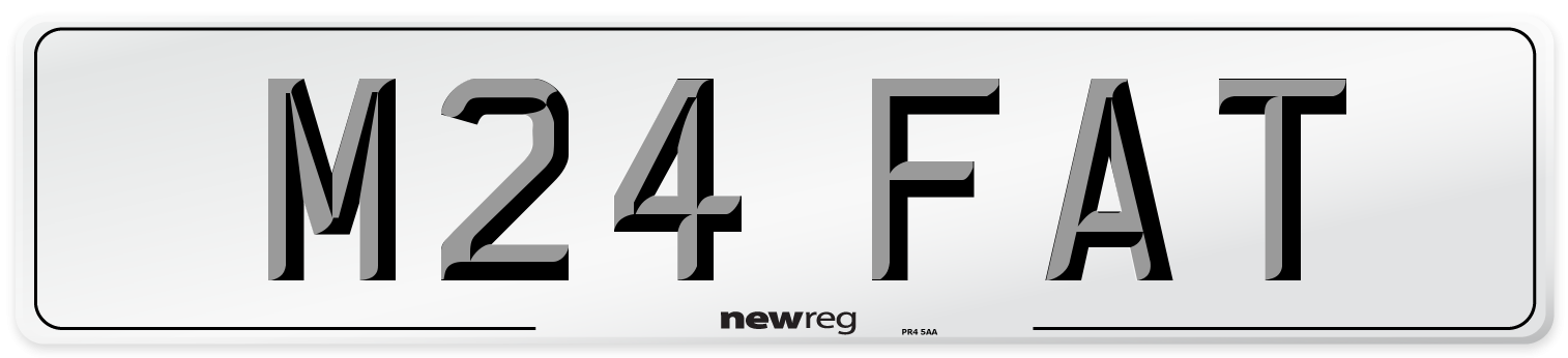 M24 FAT Front Number Plate