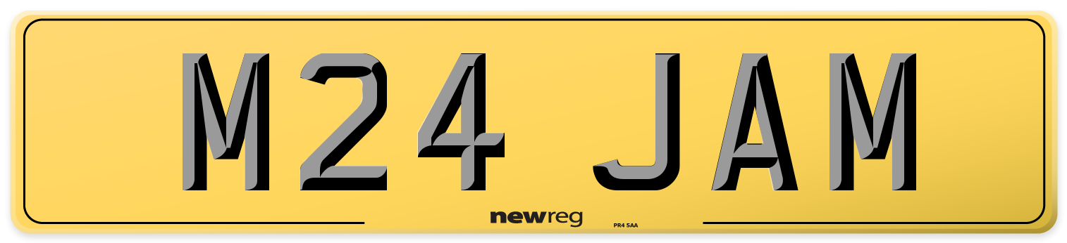M24 JAM Rear Number Plate