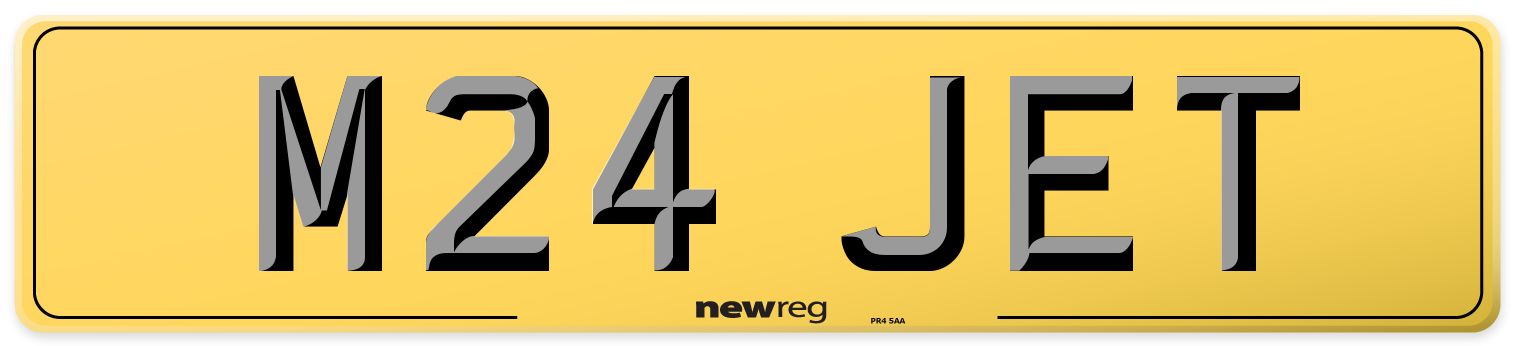 M24 JET Rear Number Plate