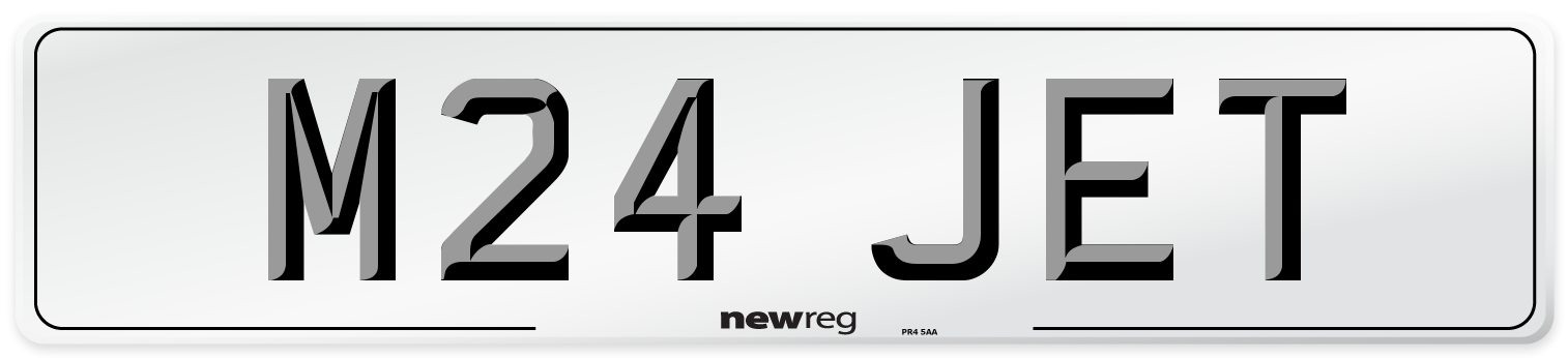 M24 JET Front Number Plate