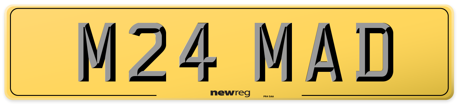 M24 MAD Rear Number Plate