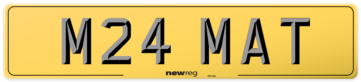 M24 MAT Rear Number Plate