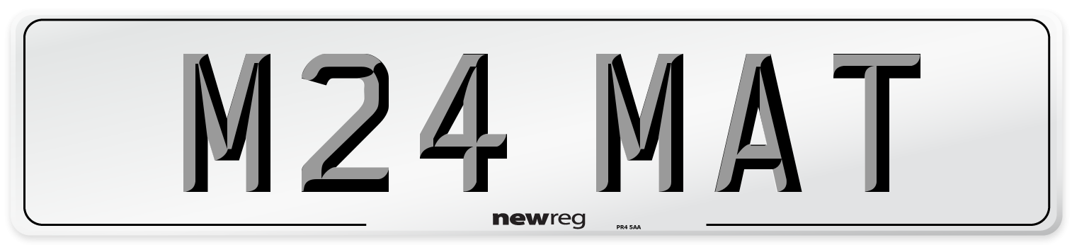 M24 MAT Front Number Plate
