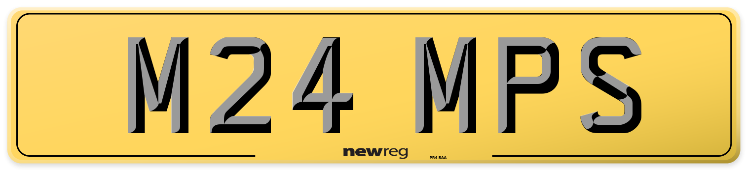 M24 MPS Rear Number Plate