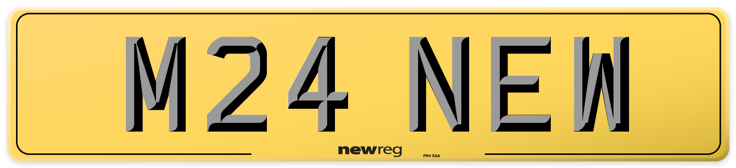 M24 NEW Rear Number Plate
