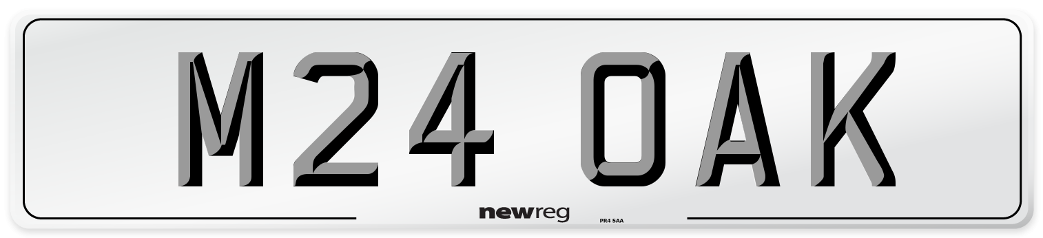 M24 OAK Front Number Plate