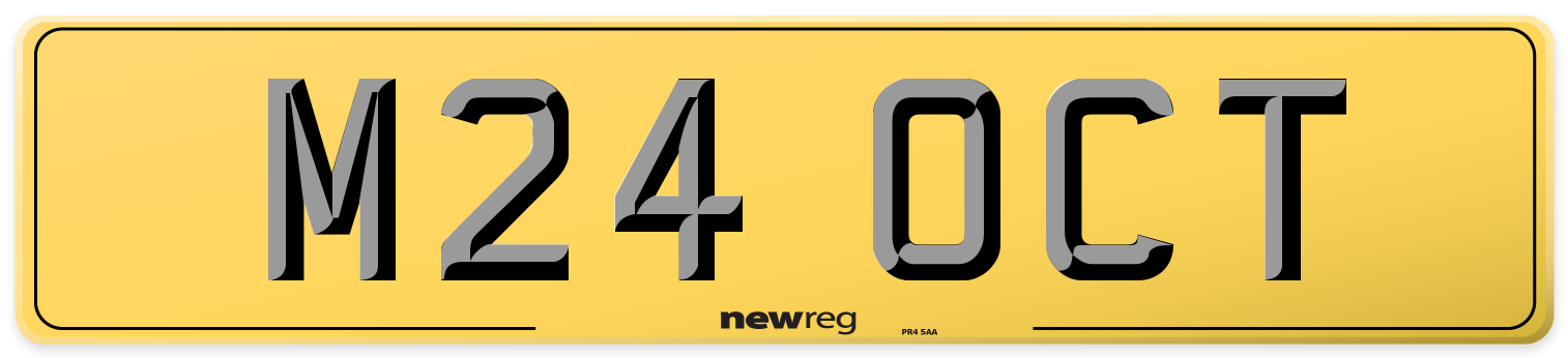 M24 OCT Rear Number Plate