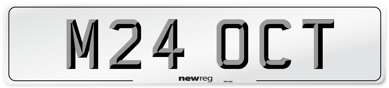 M24 OCT Front Number Plate
