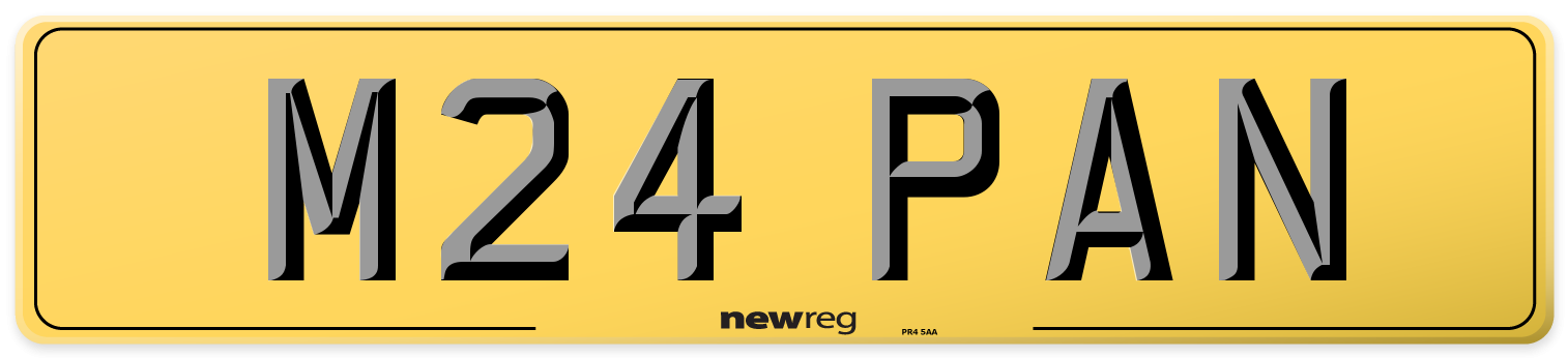 M24 PAN Rear Number Plate