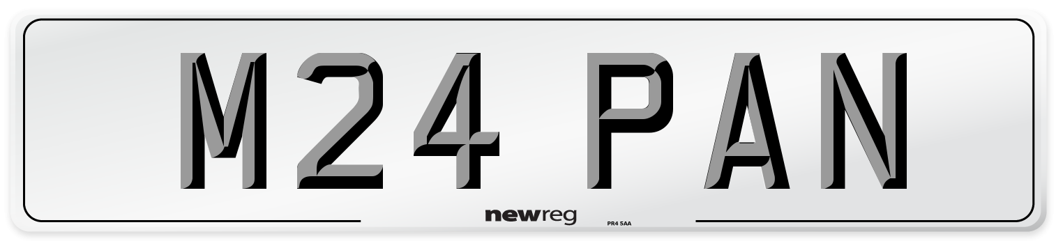 M24 PAN Front Number Plate