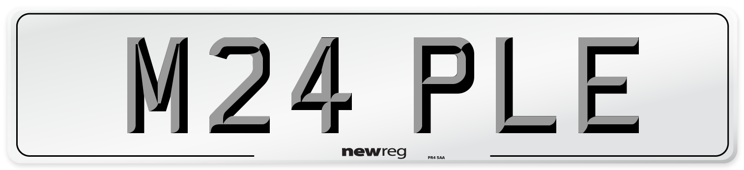 M24 PLE Front Number Plate