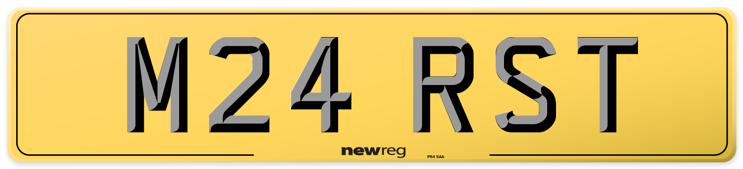 M24 RST Rear Number Plate
