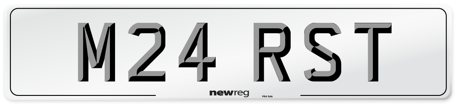 M24 RST Front Number Plate