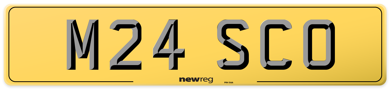 M24 SCO Rear Number Plate