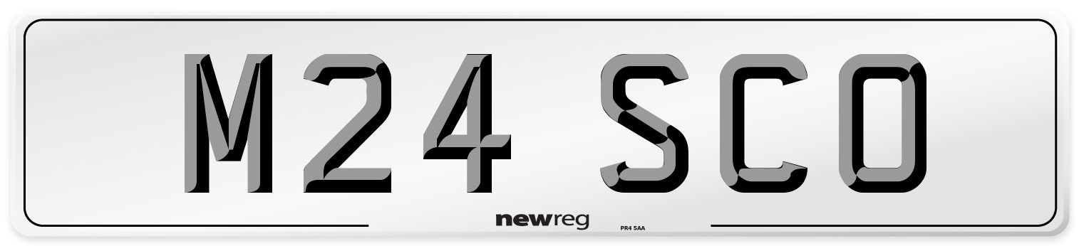 M24 SCO Front Number Plate