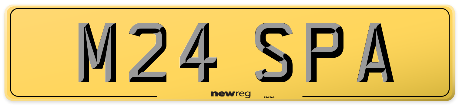 M24 SPA Rear Number Plate
