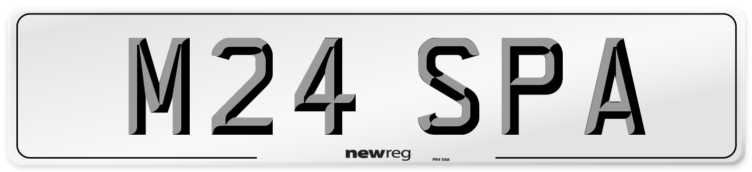 M24 SPA Front Number Plate
