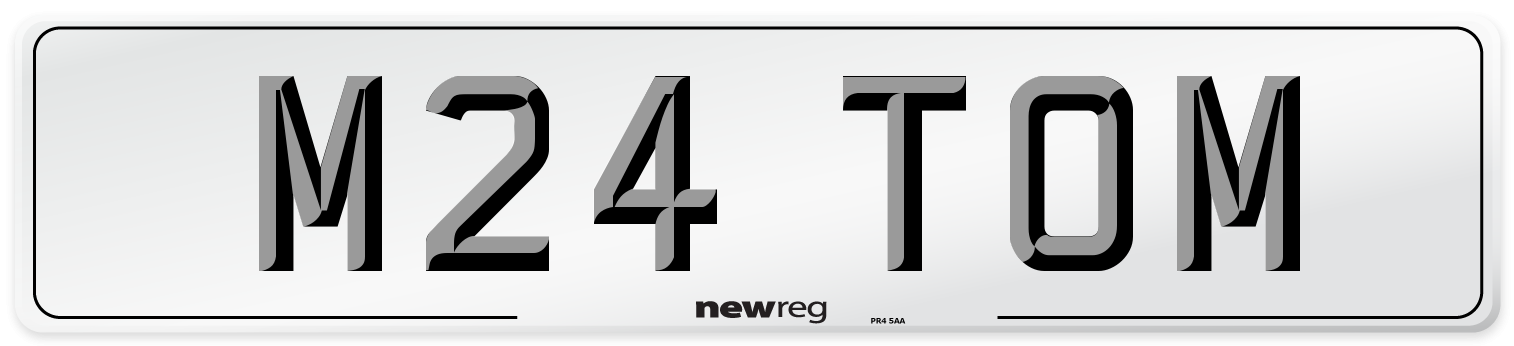 M24 TOM Front Number Plate
