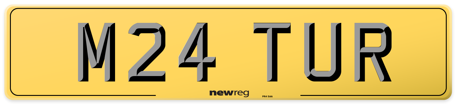 M24 TUR Rear Number Plate