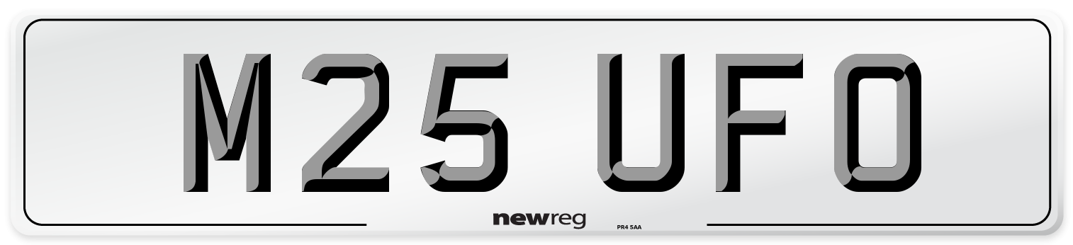M25 UFO Front Number Plate