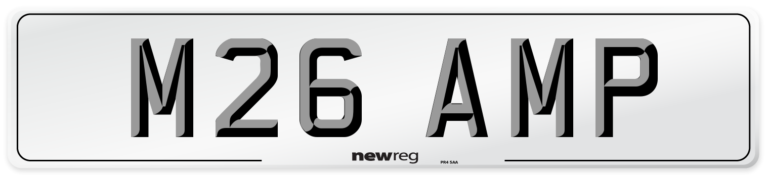 M26 AMP Front Number Plate