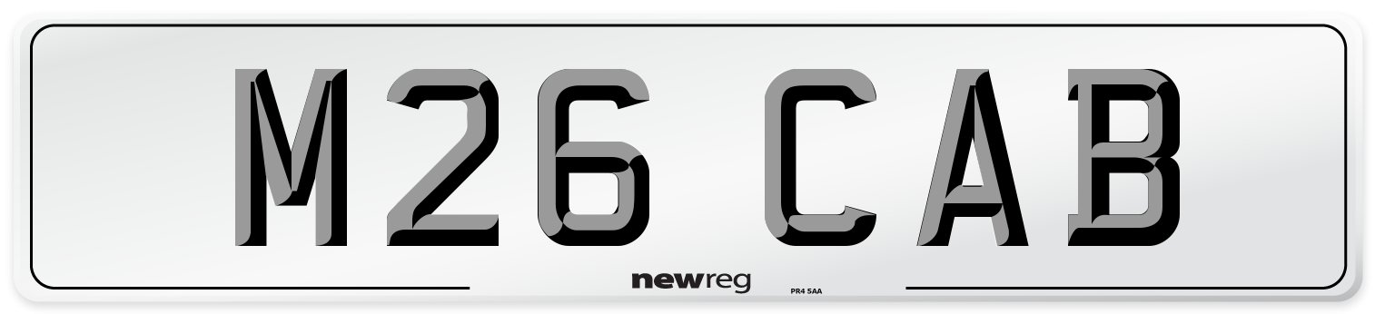 M26 CAB Front Number Plate