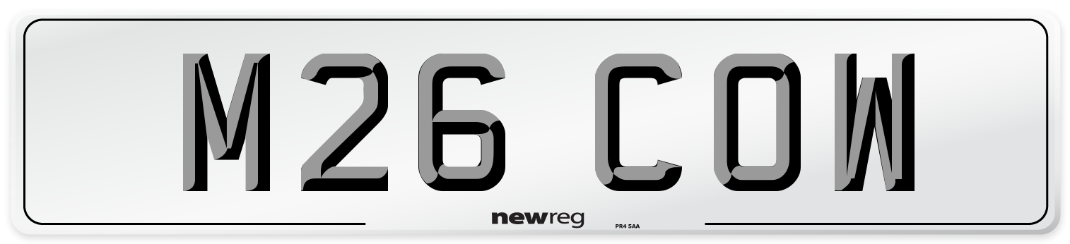 M26 COW Front Number Plate