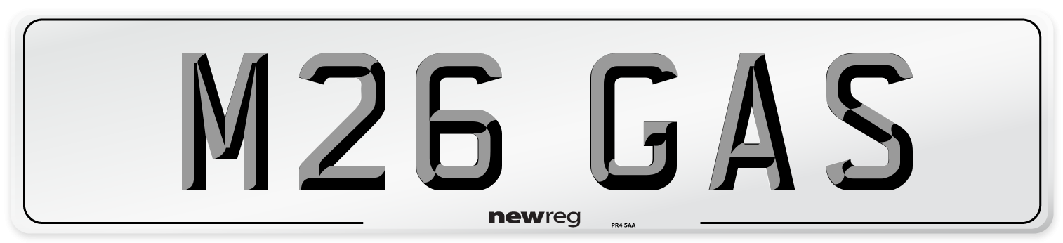 M26 GAS Front Number Plate