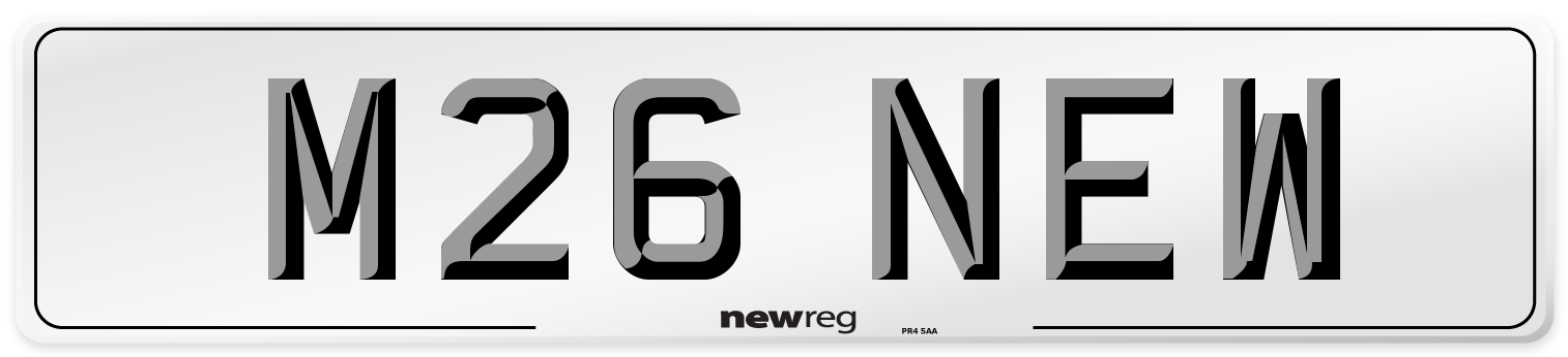 M26 NEW Front Number Plate