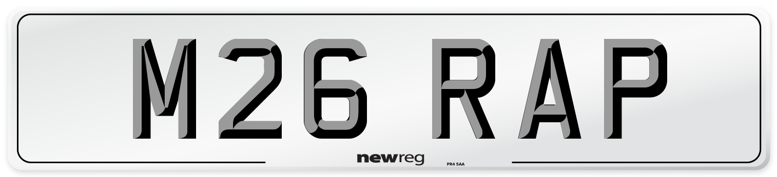 M26 RAP Front Number Plate