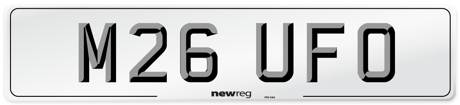 M26 UFO Front Number Plate