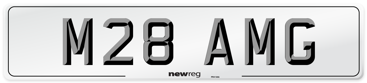 M28 AMG Front Number Plate