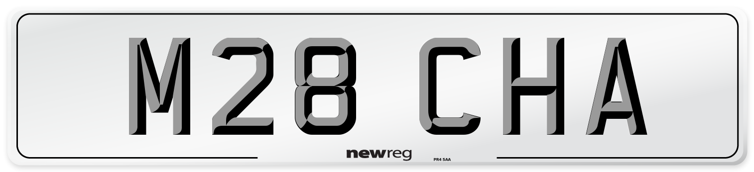 M28 CHA Front Number Plate