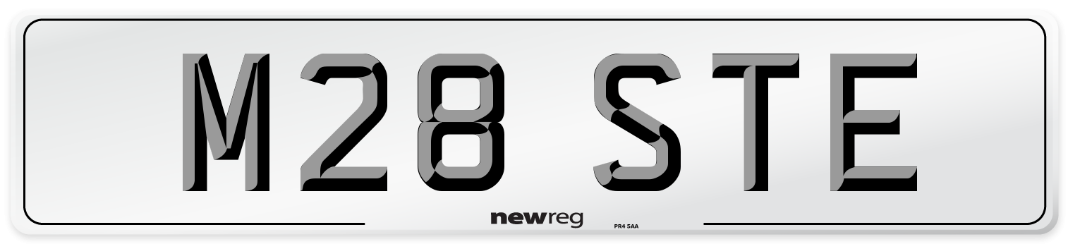 M28 STE Front Number Plate
