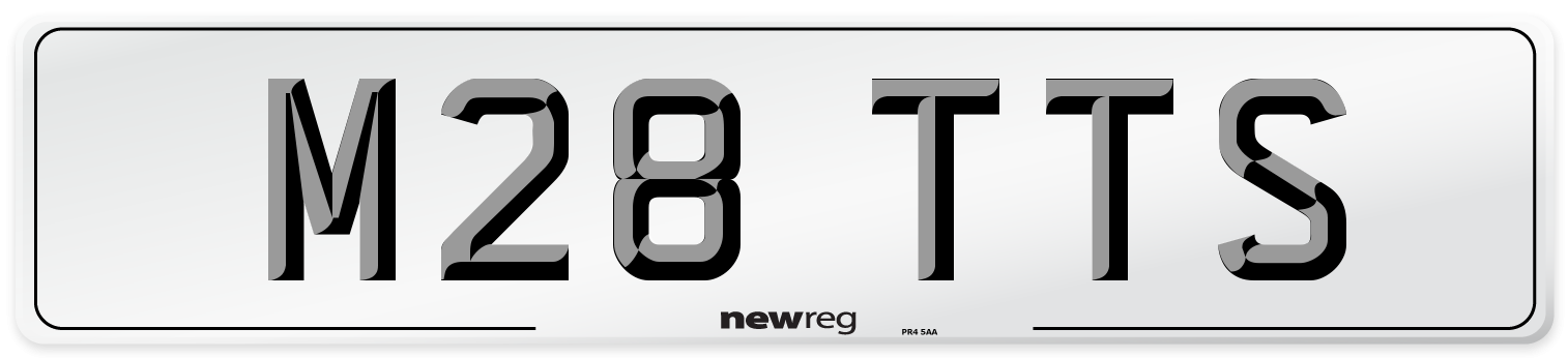 M28 TTS Front Number Plate