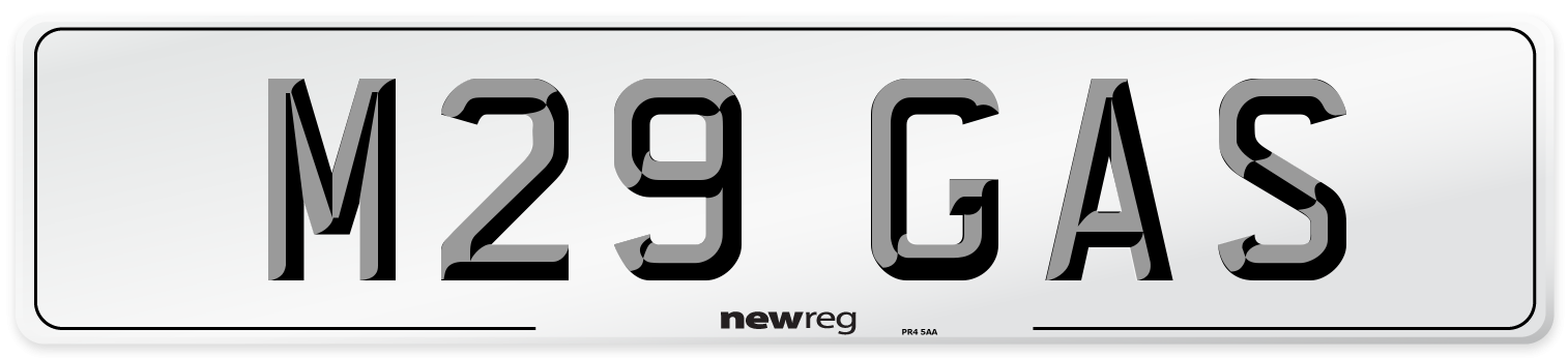 M29 GAS Front Number Plate