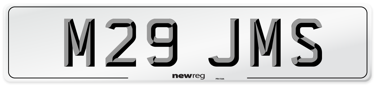 M29 JMS Front Number Plate