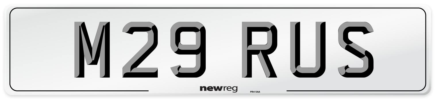 M29 RUS Front Number Plate
