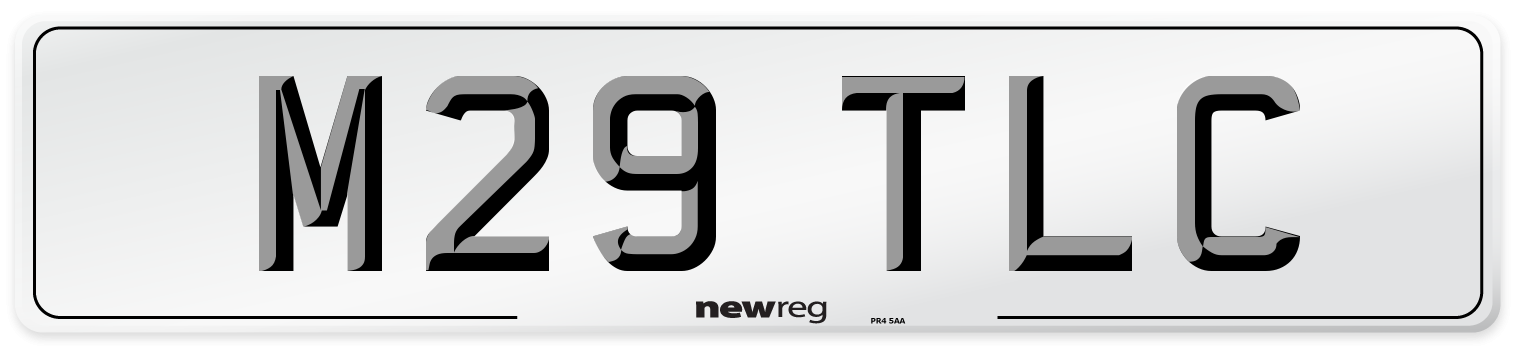 M29 TLC Front Number Plate