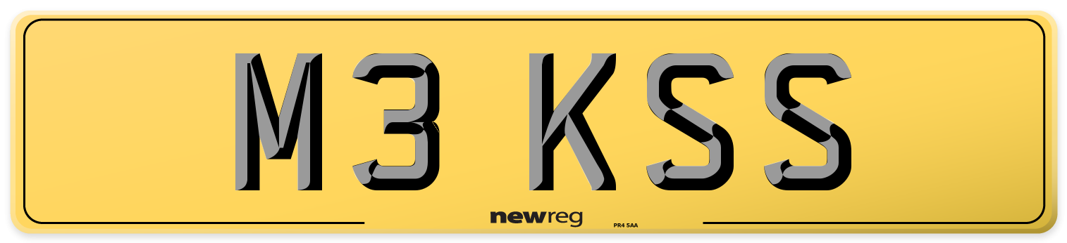 M3 KSS Rear Number Plate