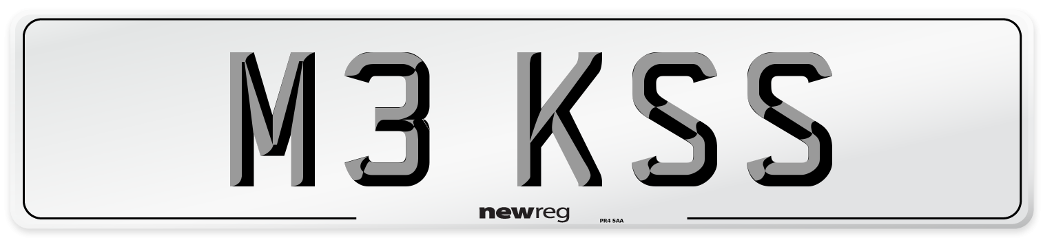 M3 KSS Front Number Plate