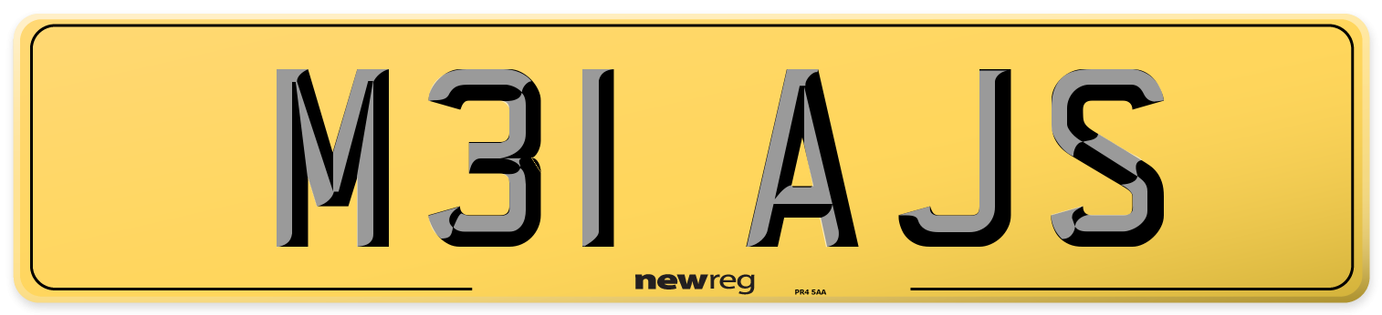 M31 AJS Rear Number Plate