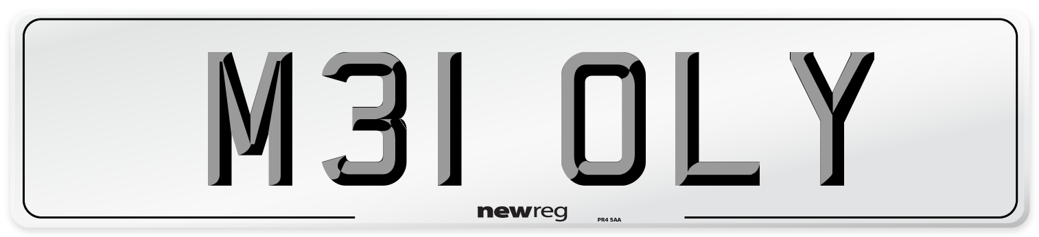 M31 OLY Front Number Plate