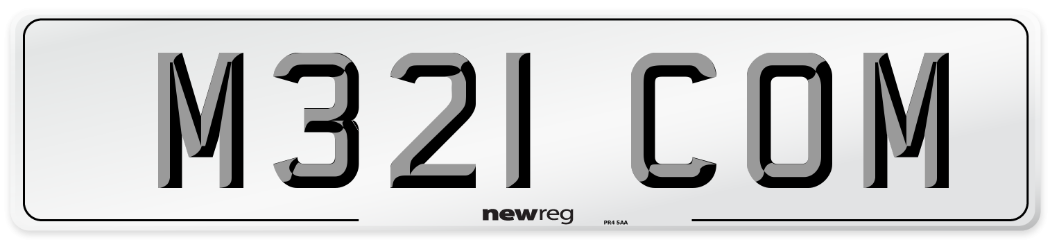 M321 COM Front Number Plate