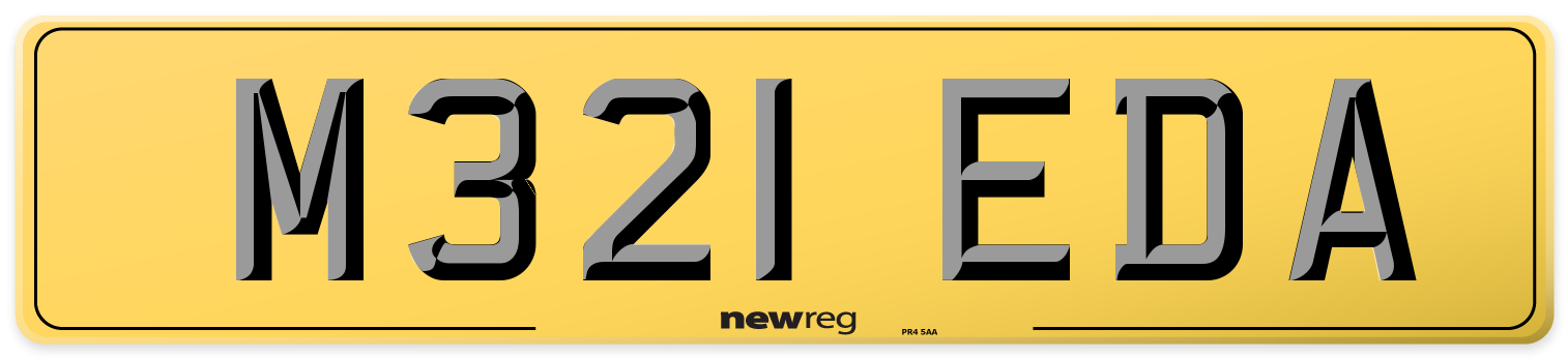 M321 EDA Rear Number Plate