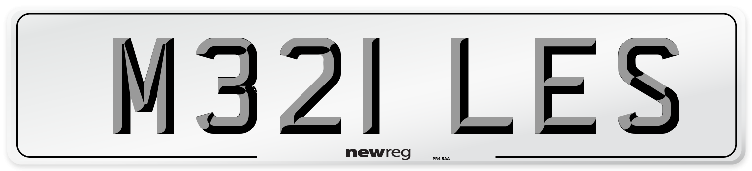 M321 LES Front Number Plate