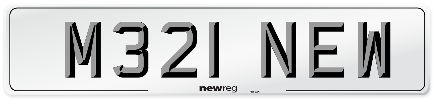 M321 NEW Front Number Plate